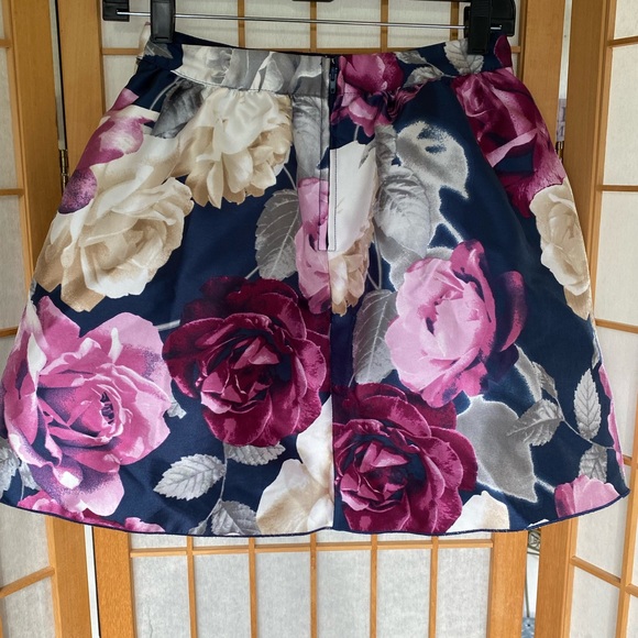 Speechless Floral Mini Lined Flared Skirt SZ 5 Junior - Picture 9 of 14